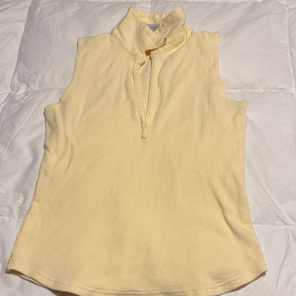 Old Navy Light Yellow Sleeveless Tank Top Small
